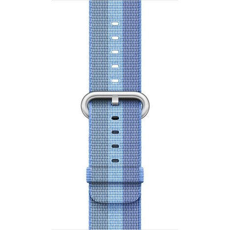 Curea iUni compatibila cu Apple Watch 1/2/3/4/5/6/7, 40mm, Nylon, Woven Strap, Blue